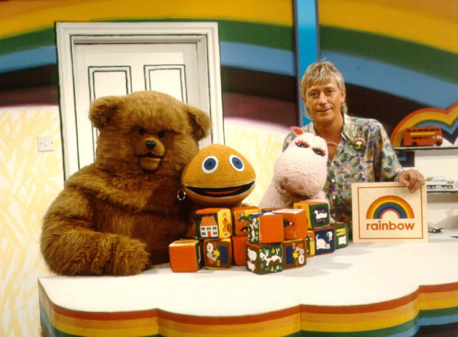 Editorial Use Only / No Merchandising Mandatory Credit: Photo by FremantleMedia Ltd/REX (854357ho) 'Rainbow' - Bungle, George, Zippy and Geoffrey Hayes Thames TV