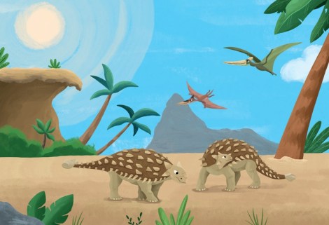 Illustration by Tilia Rand-Bell from Is that Doris? a picture book inspired by the fossil of a Jurassic marine reptile in the museum’s collections.

